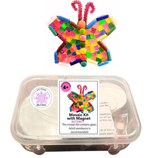 Single - Mosaic Craft Kit with Magnet - Butterfly (Small)
