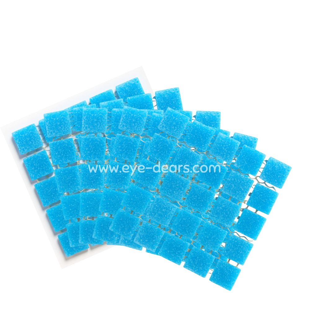 Mosaic Tiles - 10 x sheets Matt Baby Blue 20x20mm