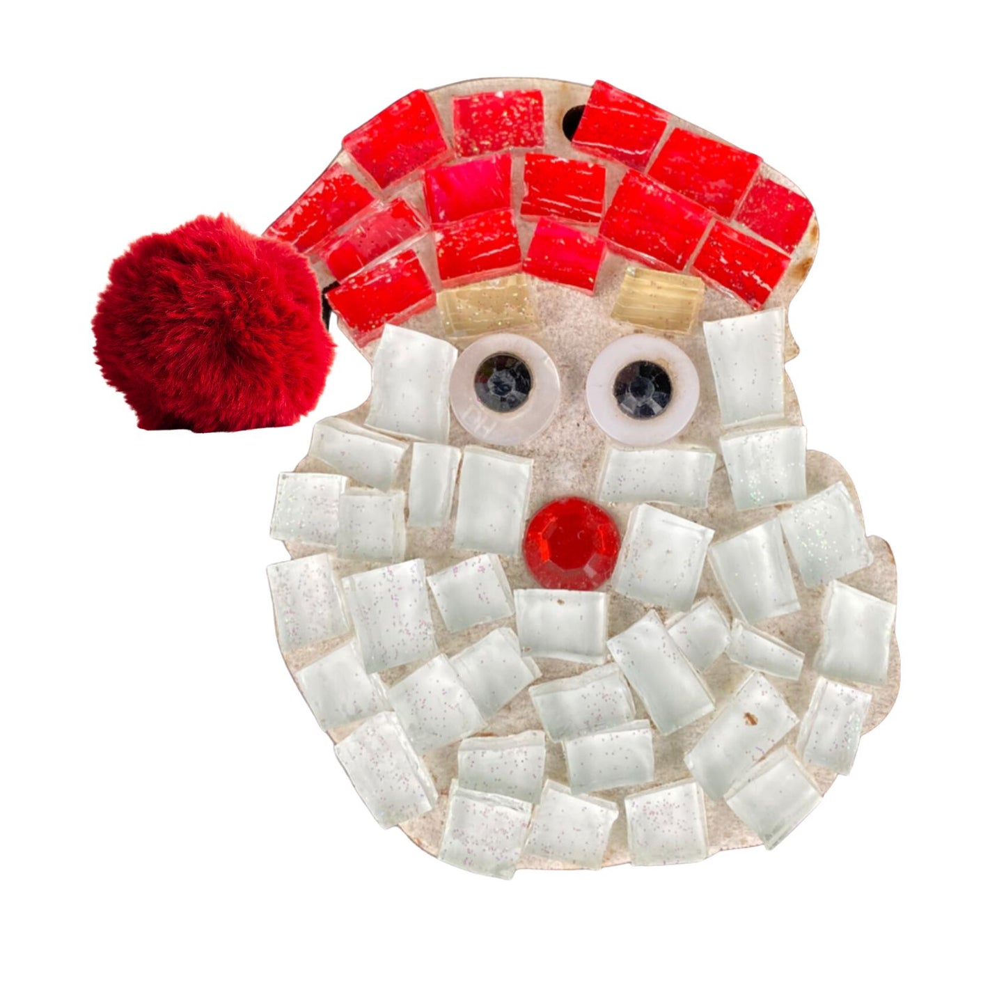Single - Mosaic Craft Kit with Magnet - Father Christmas  (Small)