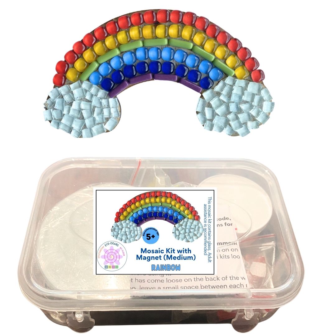 Single - Mosaic Craft Kit with Magnet - Rainbow (Medium)