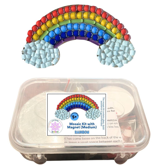 Single - Mosaic Craft Kit with Magnet - Rainbow (Medium)