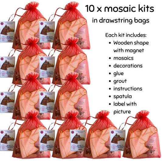 Bulk -Mosaic Craft Kit with Magnet - Horse (Medium)