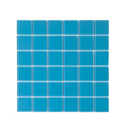 Decor Tiles - Aquamarine Glass 48mm