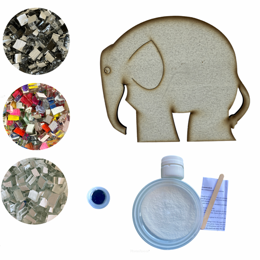 Bulk - Mosaic Craft Kit with Magnet - Elephant  (Medium)