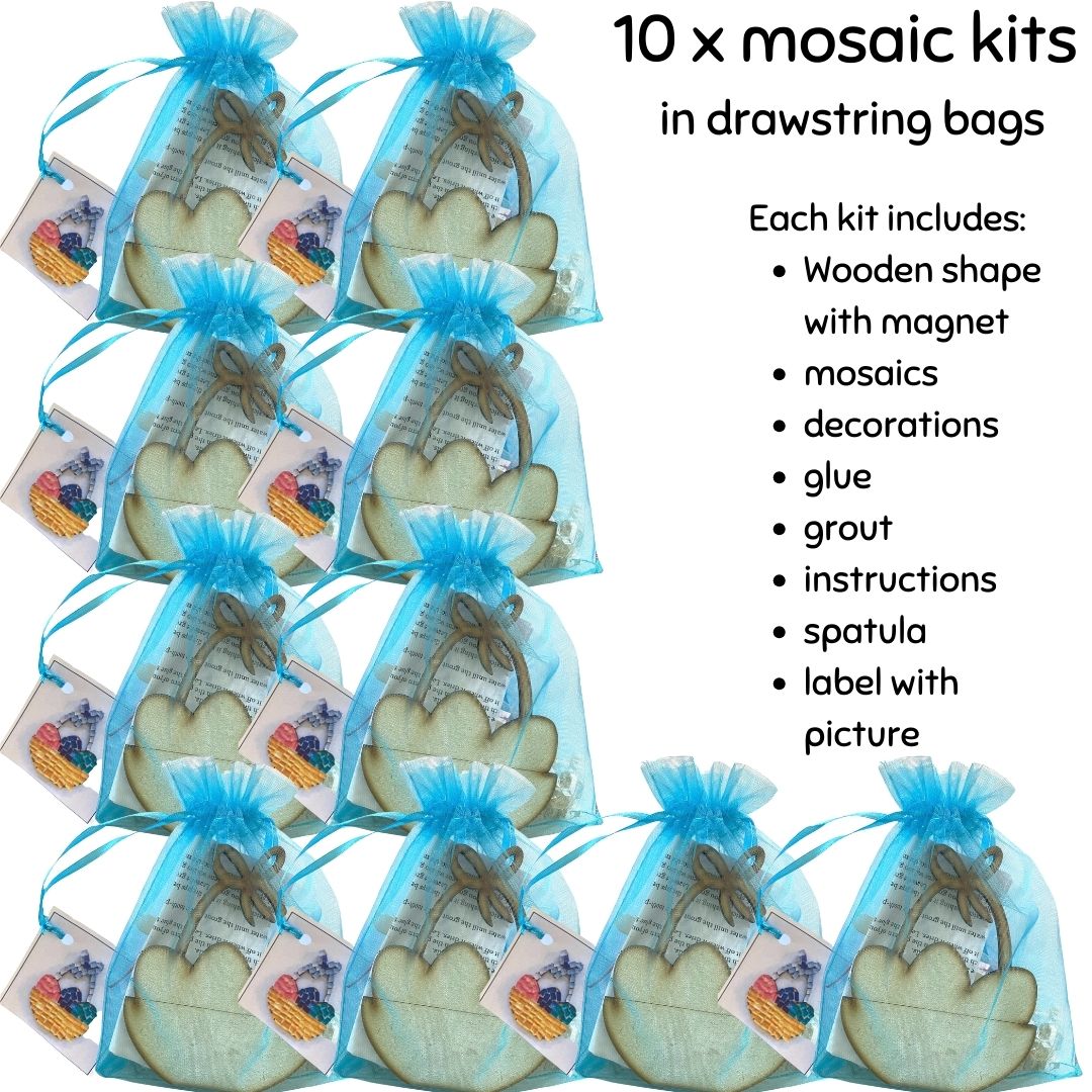 Mosaic Craft Kit with Magnet- Easter Egg Basket (Small)