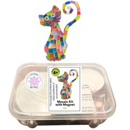 Single - Mosaic Craft Kit with Magnet - Cat (Small)
