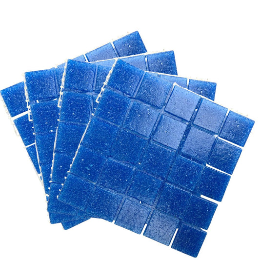 Mosaic Tiles - 10 x Craft Size sheets Matte Sky Blue 20x20mm