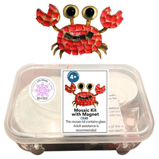 Single - Mosaic Craft Kit with Magnet - Crab (Small)