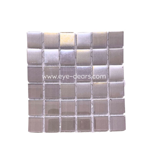 Mosaic Tiles -  Sheet Pastel Purple Pearl 15x15mm