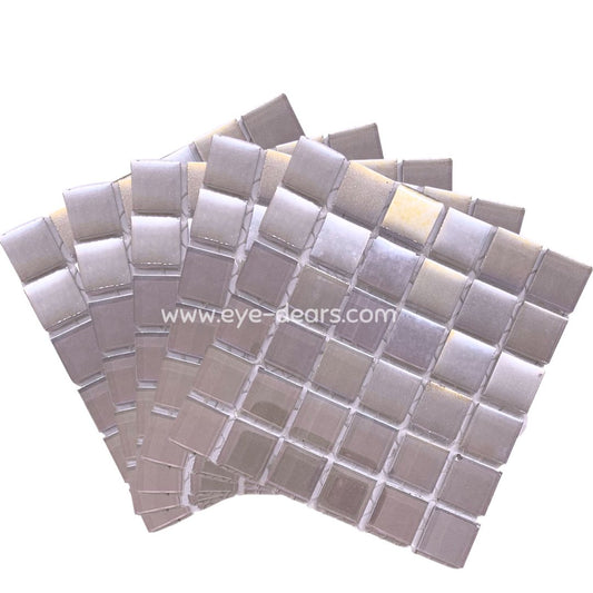 Mosaic Tiles - 10 x sheets of Pastel Purple Pearl 15x15mm