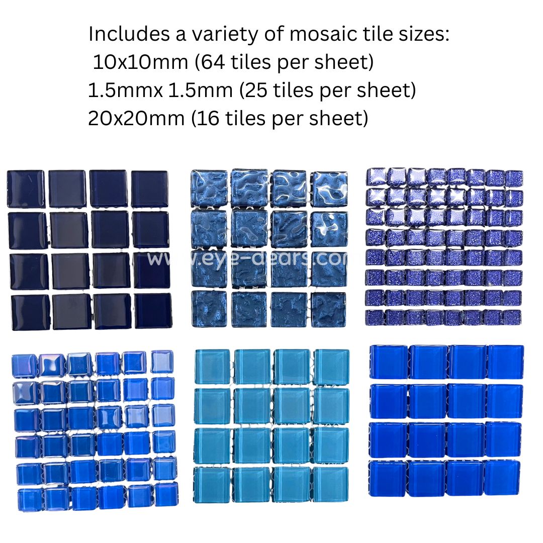 Mosaic Tiles Collection - Ocean Depths Palette