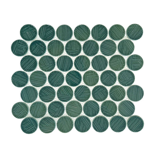 Decor Tiles - Porcelain Mosaic Orbit Fern
