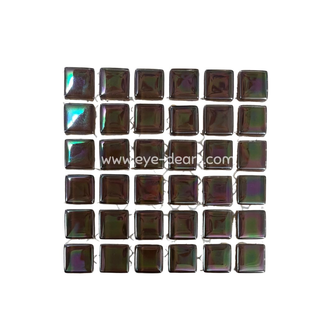 Mosaic Tiles - 10x sheets of Chocolate Brown Pearl 15x15mm