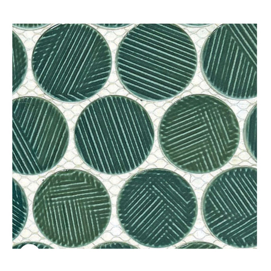 Decor Tiles - Porcelain Mosaic Orbit Fern
