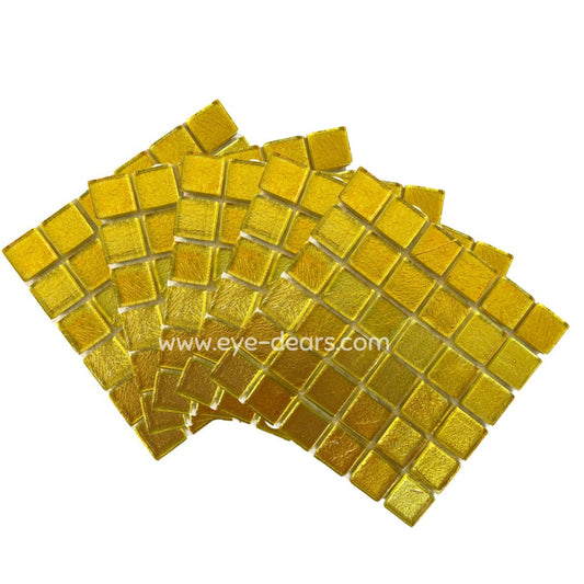 Mosaic Tiles - 10 x sheets of Gold Gold Leaf 15x15mm