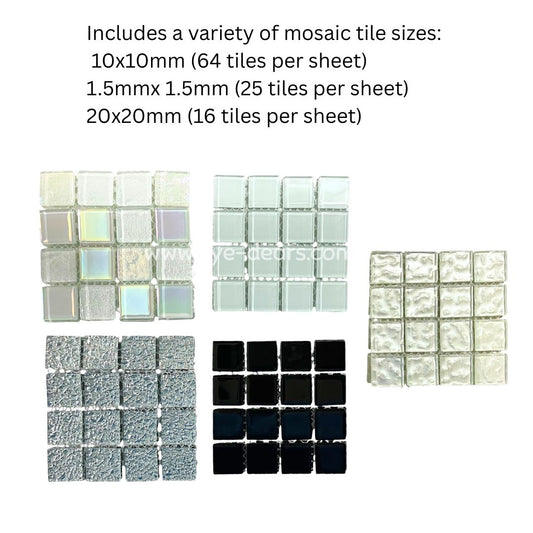 Mosaic Tiles Collection - Monochrome Contrast Palette