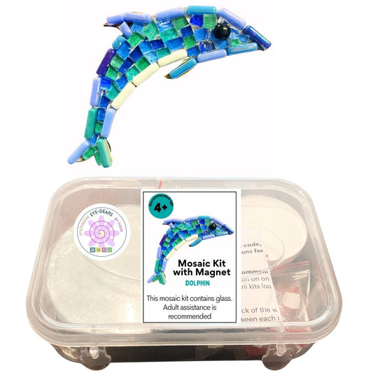 Single - Mosaic Craft Kit with Magnet - Dolphin (Small)