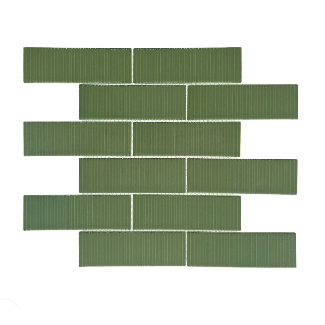 Decor Tiles - Porcelain Mosaic Cuboid Fern