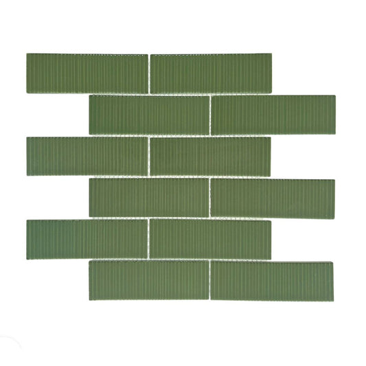 Decor Tiles - Porcelain Mosaic Cuboid Fern