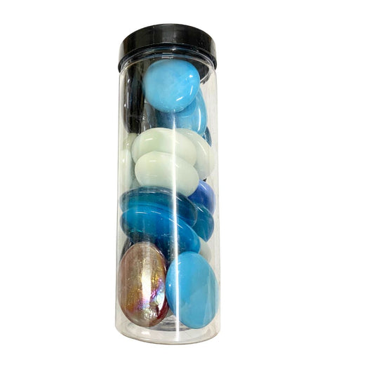 Solid Glass Pebble Mix 400g