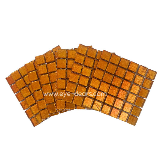 Mosaic Tiles - 10 x sheets of Sunfleck Gold Leaf 15x15mm