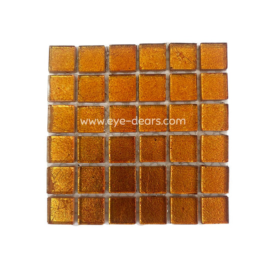 Mosaic Tiles - Single Sheet Sunfleck Gold Leaf 15x15mm