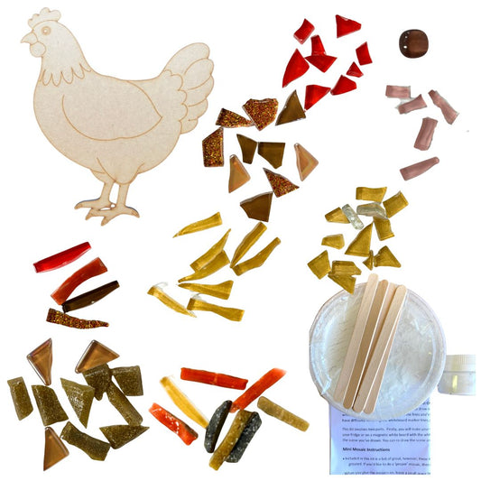 Mosaic Craft Kit for Adults - Chicken  (Extra Large)