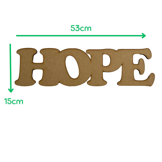 Wooden Blank - Hope (53x15cm)