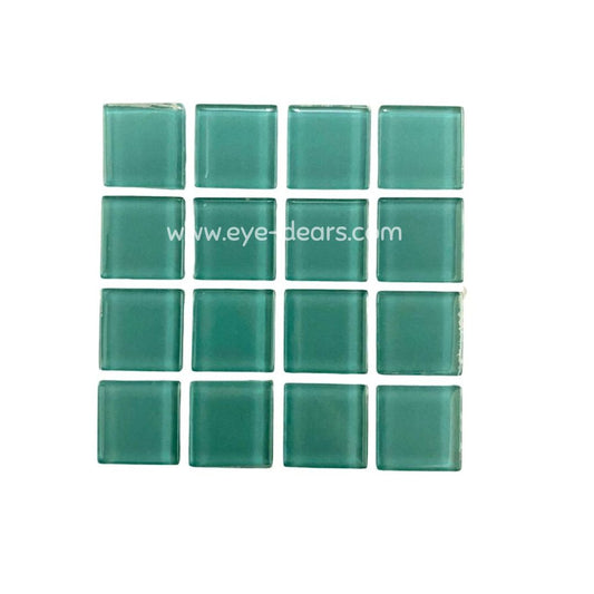 Mosaic Tiles -  Single Sheet Turquoise glass 23x23mm