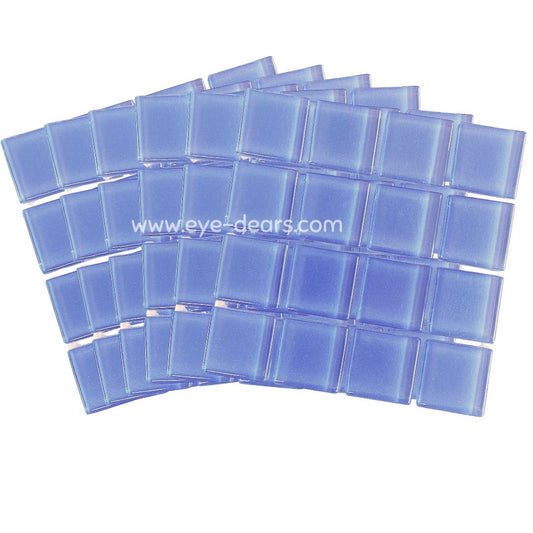 Mosaic Tiles - 10 x sheets of Lilac Purple Glass 23x23mm