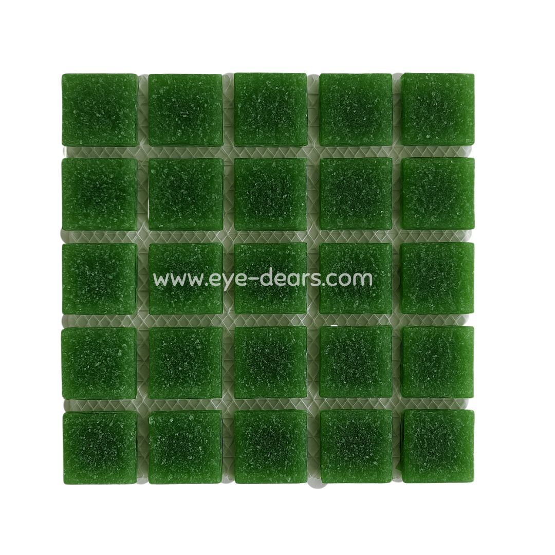 Mosaic Tiles Single Craft Size Sheet  - Matte Forest Green 20x20mm