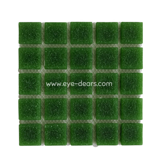 Mosaic Tiles Single Craft Size Sheet  - Matte Forest Green 20x20mm
