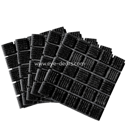 Mosaic Tiles - 10 x Craft Size sheets Matte Black  20x20mm