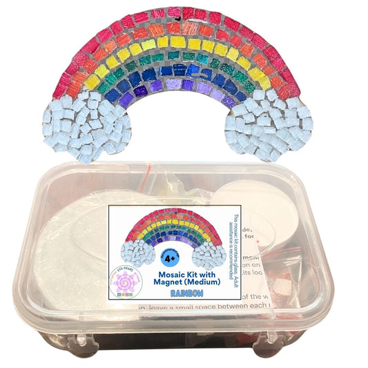 Single - Mosaic Craft Kit with Magnet - Rainbow (Medium)