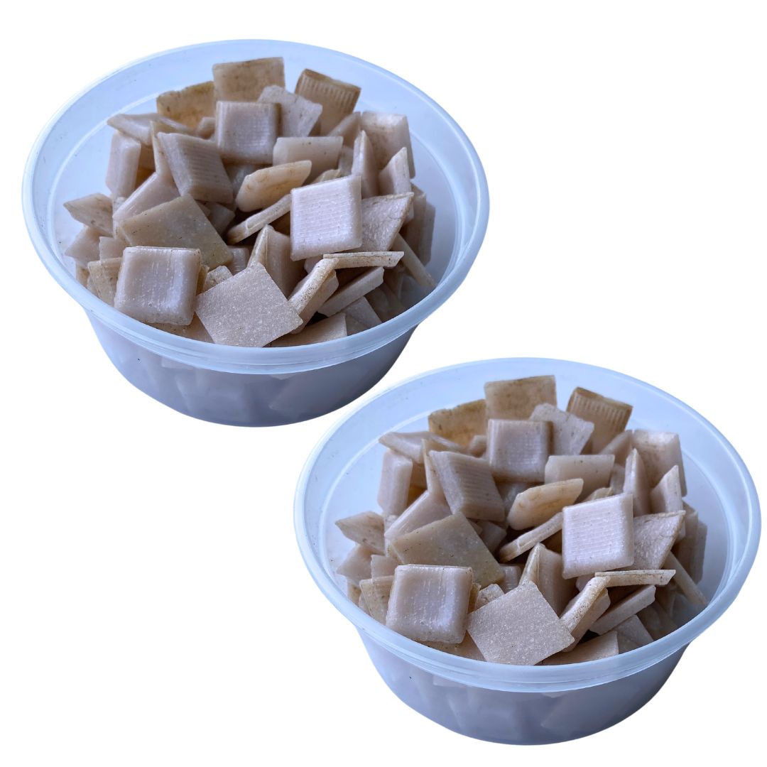 Mosaic Tiles Whole Rustic Salmon Pink 960g (Small tiles for crafting)