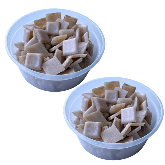 Mosaic Tiles Whole Rustic Salmon Pink 960g (Small tiles for crafting)