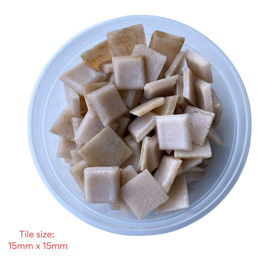 Mosaic Tiles Rustic Whole Salmon Pink 960g (Small tiles for crafting)