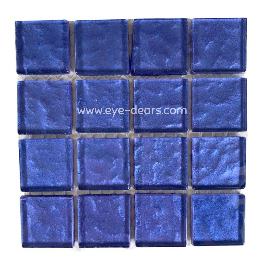 Mosaic Tiles - Single Sheet Lavender Metallic Ripple 23x23mm