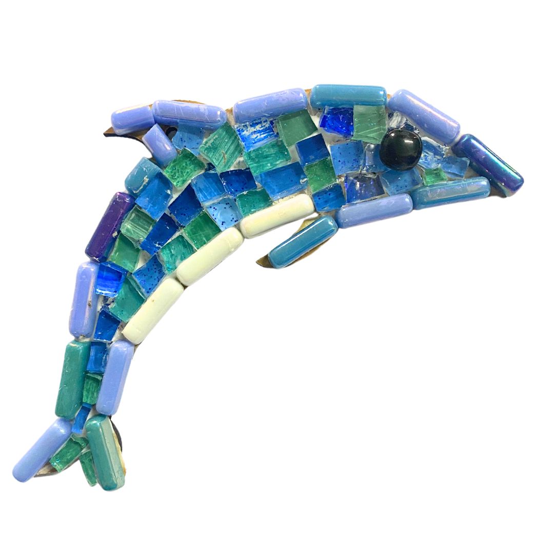 Single - Mosaic Craft Kit with Magnet - Dolphin (Small)
