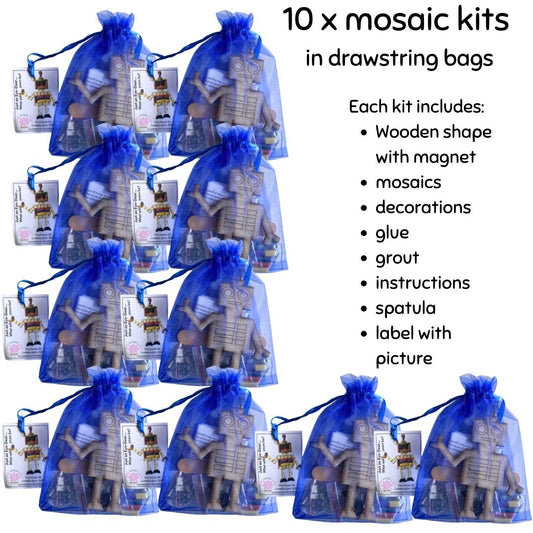 Bulk -Mosaic Craft Kit with Magnet- Robot (Small)