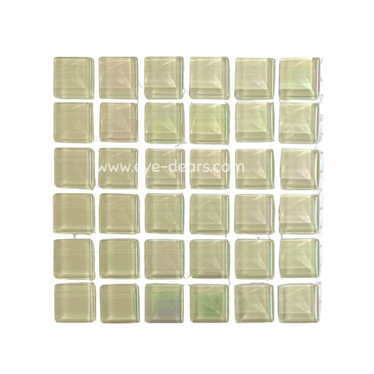 Mosaic Tiles  Single Craft Size Sheet Cream Pearl 15x15mm