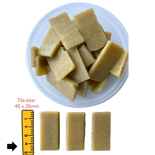 Mosaic Tiles Rustic Whole Butterscotch 960g (Small tiles for crafting)