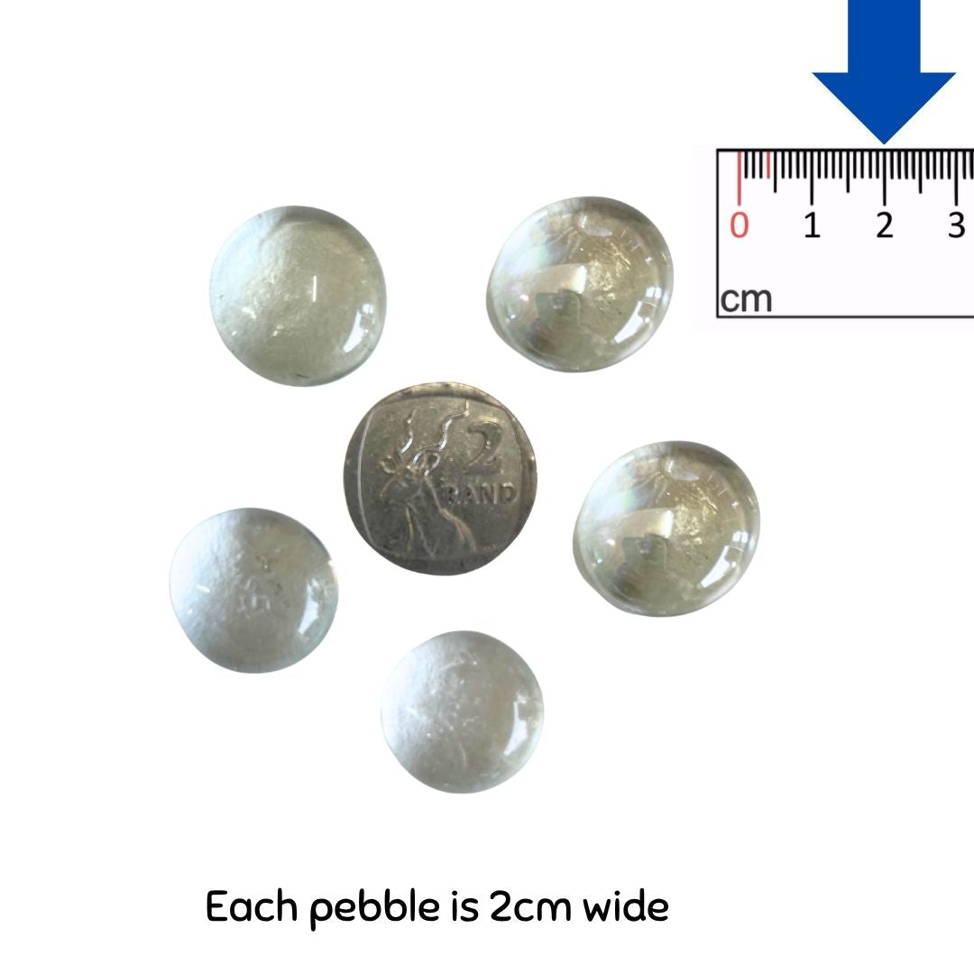 Clear Small Pebbles x 5