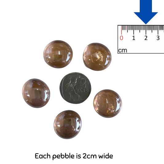 Brown Small Pebbles x 5