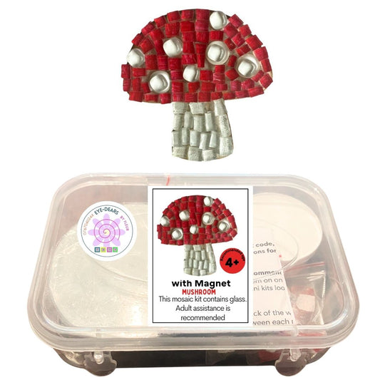 Single - Mosaic Craft Kit with Magnet - Mushroom (Small)