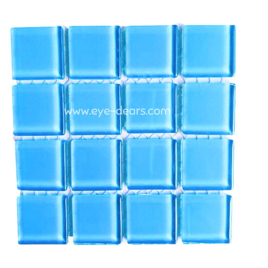 Mosaic Tiles - Single Sheet Baby Blue Glass 23x23mm