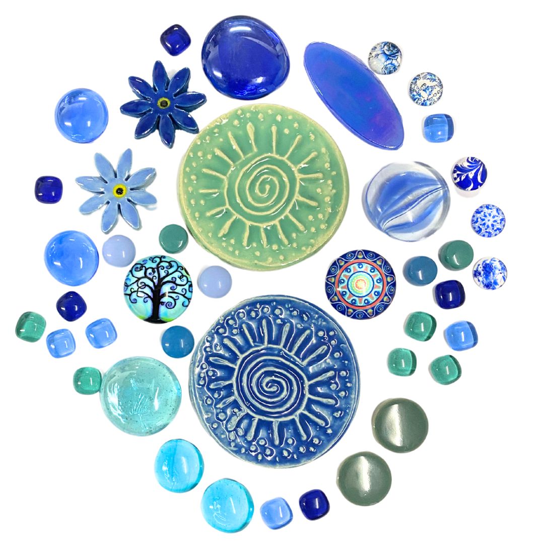 Craft/Mosaic Insert Collection - Blue and Turquoise
