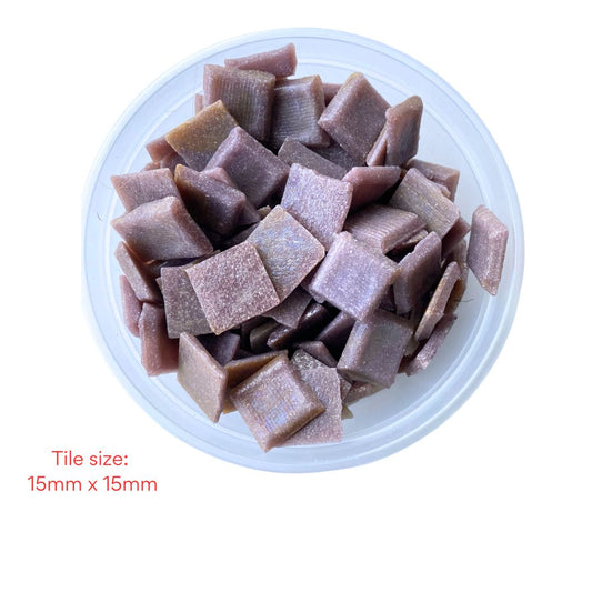 Mosaic Tiles Whole Rustic Purple 960g (Small tiles for crafting)