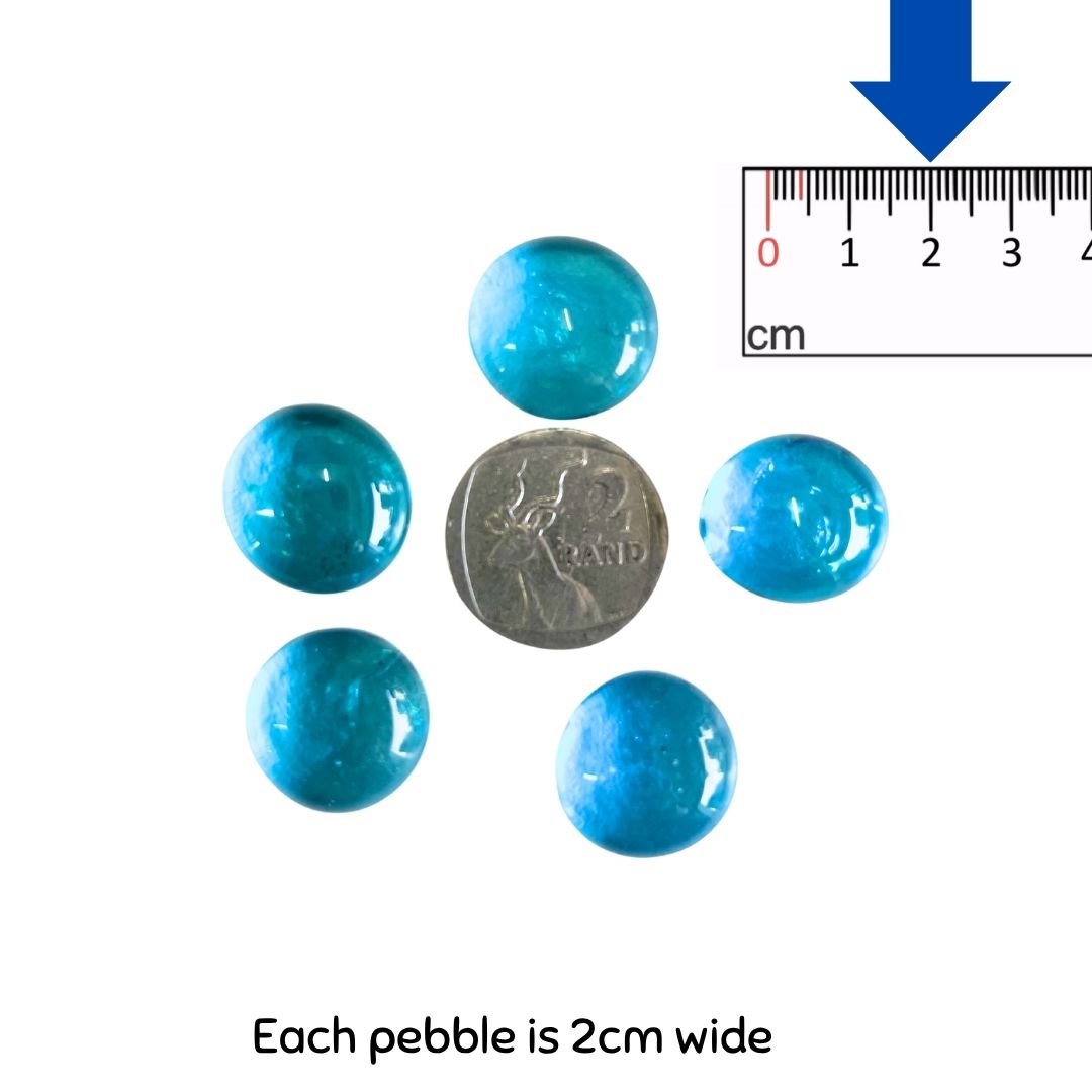 Turquoise Small Pebbles x 5
