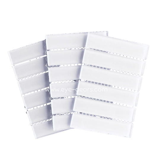Mosaic Tiles -  Mosaic Tiles White Rectangle Glass 23x98x4mm